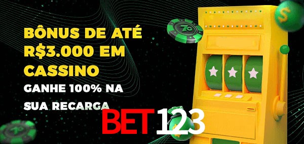 Bet123 melhor bônus de depósito